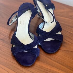 Vintage Nicole Miller Navy Blue Women's Sandals